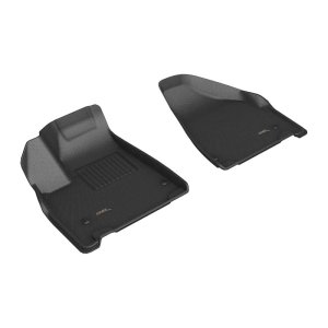 Chrysler Pacifica Floor Mats - Front - 3D MAXpider - Kagu - Black - `21-`24